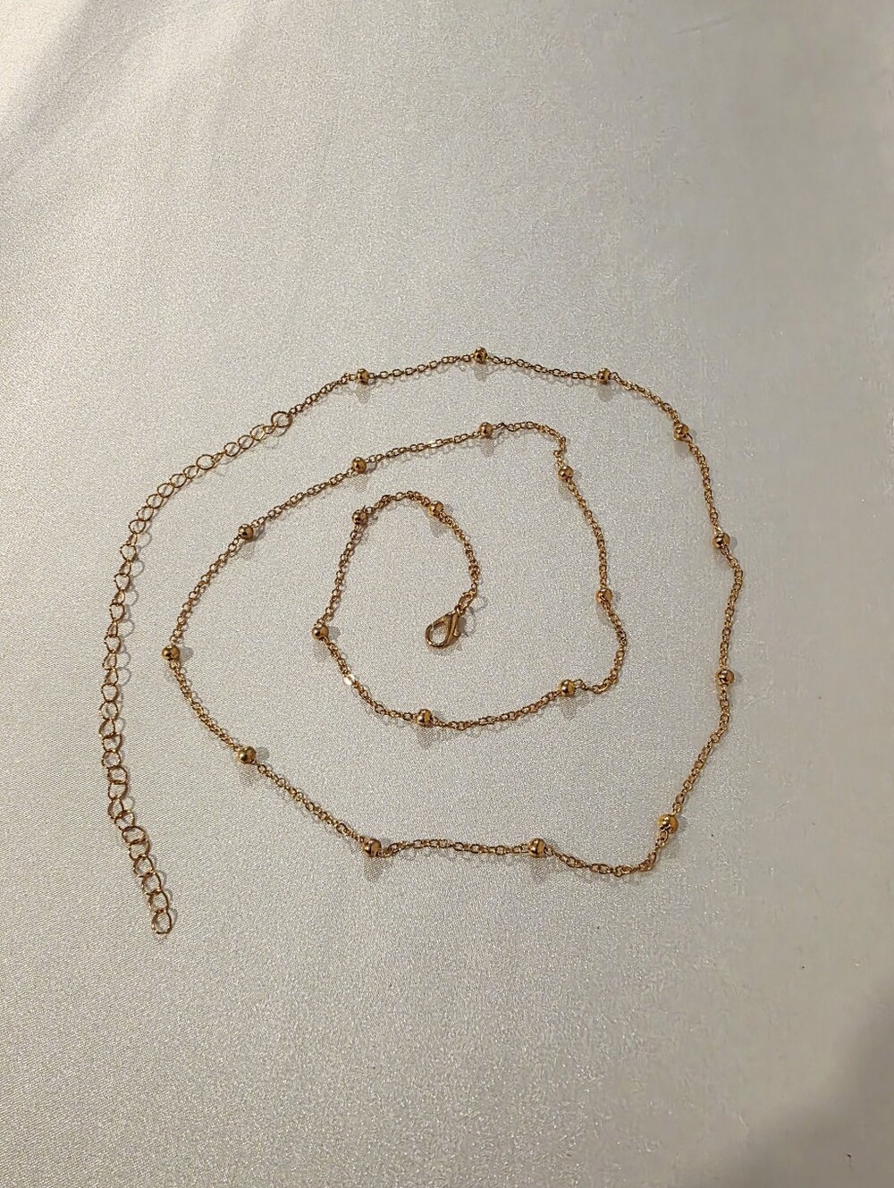 Multi Function Satellite Chain used as Belly Chain Or Necklace 30"+6" New